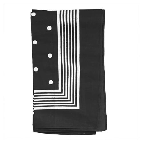 Wilsons of Sharrow - Handkerchief Black Big Polka Dot