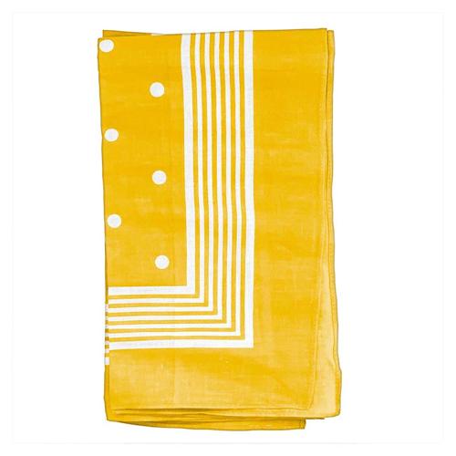 Wilsons of Sharrow - Handkerchief Yellow Big Polka Dot